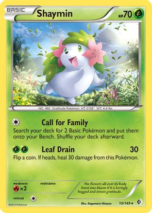 Shaymin - Reverse Holofoil Boundaries Crossed - Rare