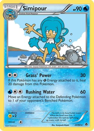Simipour - Reverse Holofoil Emerging Powers - Rare