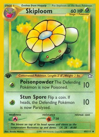 Skiploom 049 - 1st Edition Neo Genesis - Uncommon