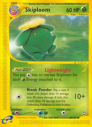 Skiploom - Reverse Holofoil Aquapolis - Uncommon