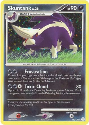 Skuntank - Reverse Holofoil Diamond and Pearl - Holo Rare