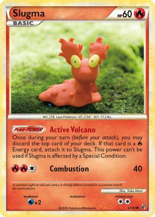 Slugma 067 - Reverse Holofoil Undaunted - Common