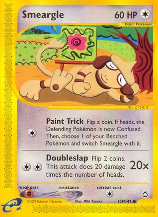 Smeargle - Reverse Holofoil Aquapolis - Common