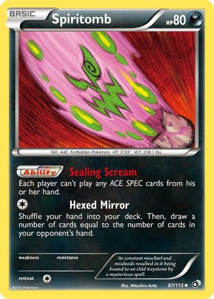 Spiritomb - Reverse Holofoil Legendary Treasures - Uncommon