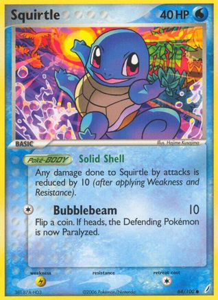 Squirtle 064/100 Crystal Guardians - Common