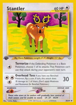 Stantler 038 - 1st Edition Neo Revelation - Uncommon