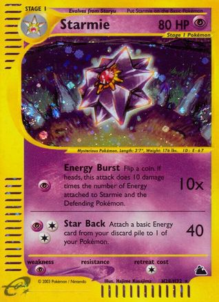 Starmie (H28) - Holofoil Skyridge - Holo Rare