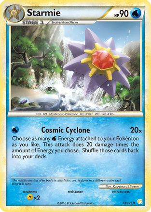 Starmie 053 - Reverse Holofoil HeartGold SoulSilver - Uncommon