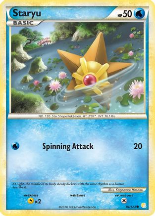 Staryu 084 - Reverse Holofoil HeartGold SoulSilver - Common