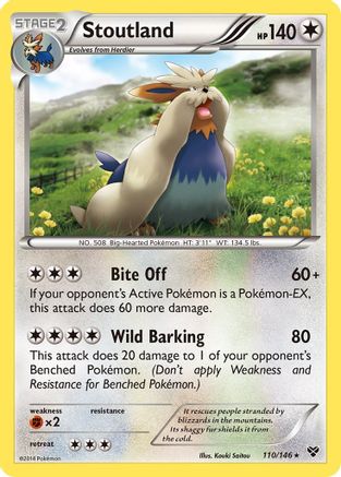 Stoutland XY Base Set - Rare