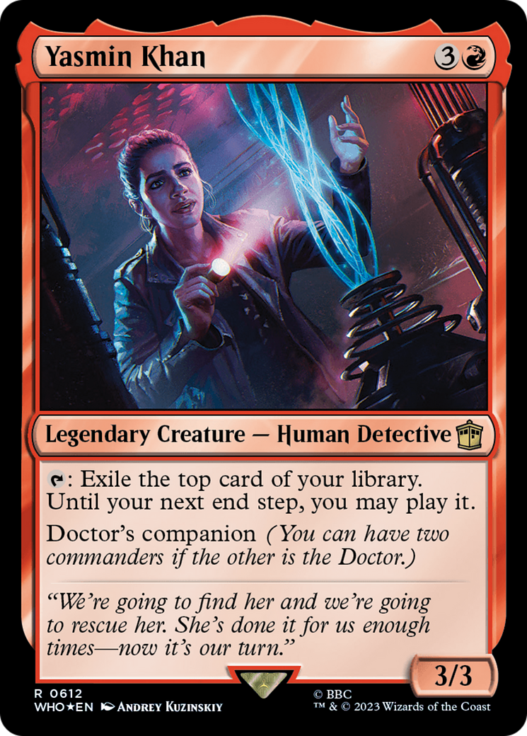 Yasmin Khan (Surge Foil) (WHO-612) - Doctor Who Foil
