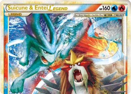 Suicune & Entei Legend (Top) - Holofoil Unleashed - Ultra Rare