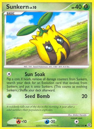 Sunkern - Reverse Holofoil Secret Wonders - Common