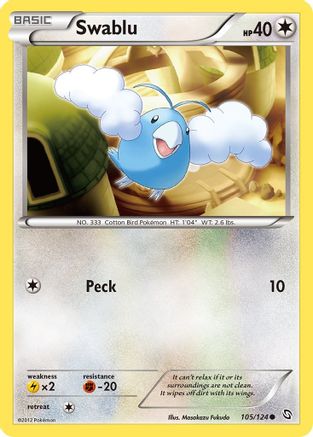 Swablu (105) - Reverse Holofoil Dragons Exalted - Common