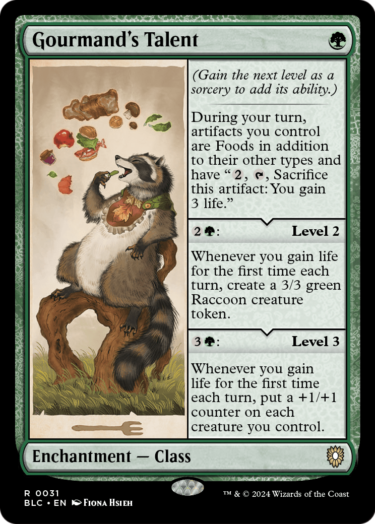 Gourmand's Talent (BLC-031) - Bloomburrow Commander
