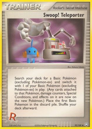 Swoop! Teleporter 092 - Reverse Holofoil Team Rocket Returns - Uncommon