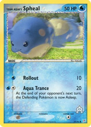 Team Aqua's Spheal - 57/95/95 Team Magma vs Team Aqua - Common