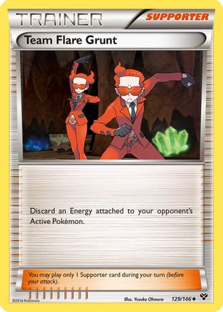 Team Flare Grunt 129 XY Base Set - Uncommon