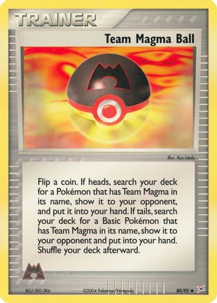 Team Magma Ball Team Magma vs Team Aqua - Uncommon