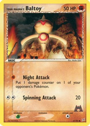 Team Magma's Baltoy - 61/95/95 Team Magma vs Team Aqua - Common