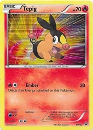 Tepig (BW02) - Holofoil Black and White Promos - Holo Rare