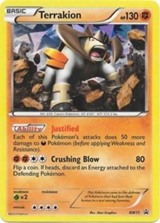 Terrakion - BW71 - Holofoil Black and White Promos - Promo