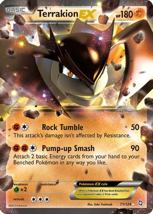 Terrakion EX - Holofoil Dragons Exalted - Ultra Rare