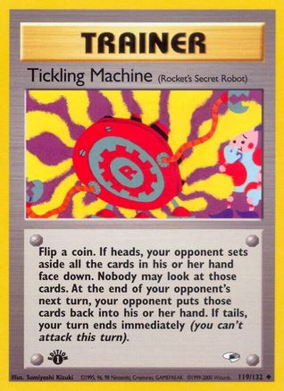 Tickling Machine 119 - 1st Edition Gym Heroes - Uncommon