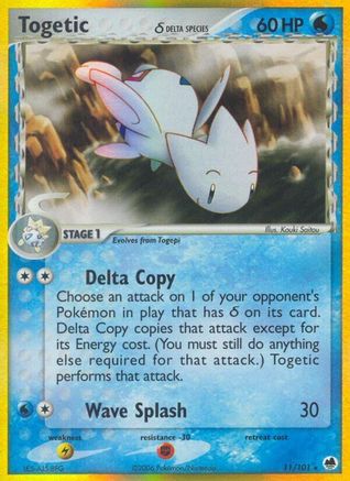 Togetic (Delta Species)/101 - Reverse Holofoil Dragon Frontiers - Holo Rare