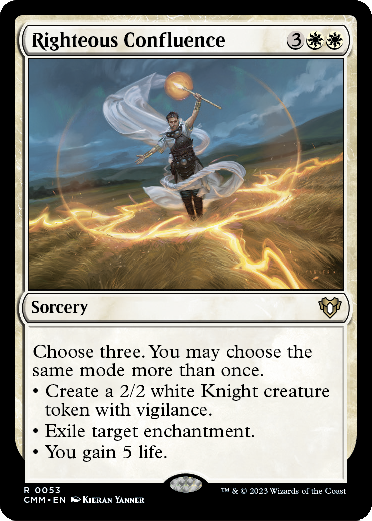 Righteous Confluence (CMM-053) - Commander Masters Foil