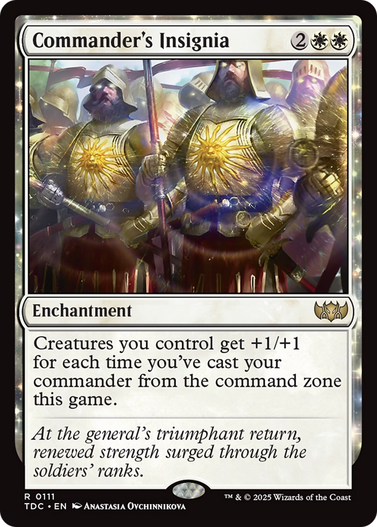 Commander's Insignia (TDC-111) - Commander: Tarkir: Dragonstorm: (enchantment)