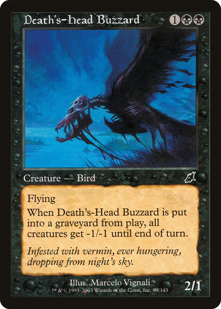 Death's-Head Buzzard (SCG-063) - Scourge Foil
