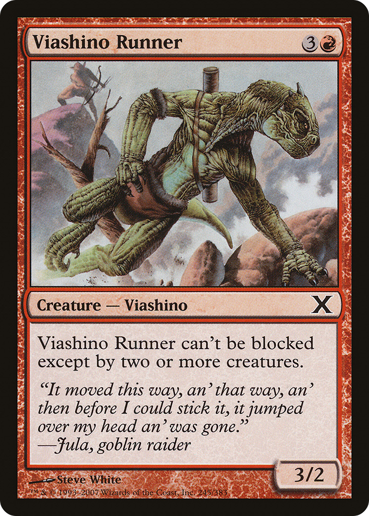 Viashino Runner (10E-245) - Tenth Edition Foil