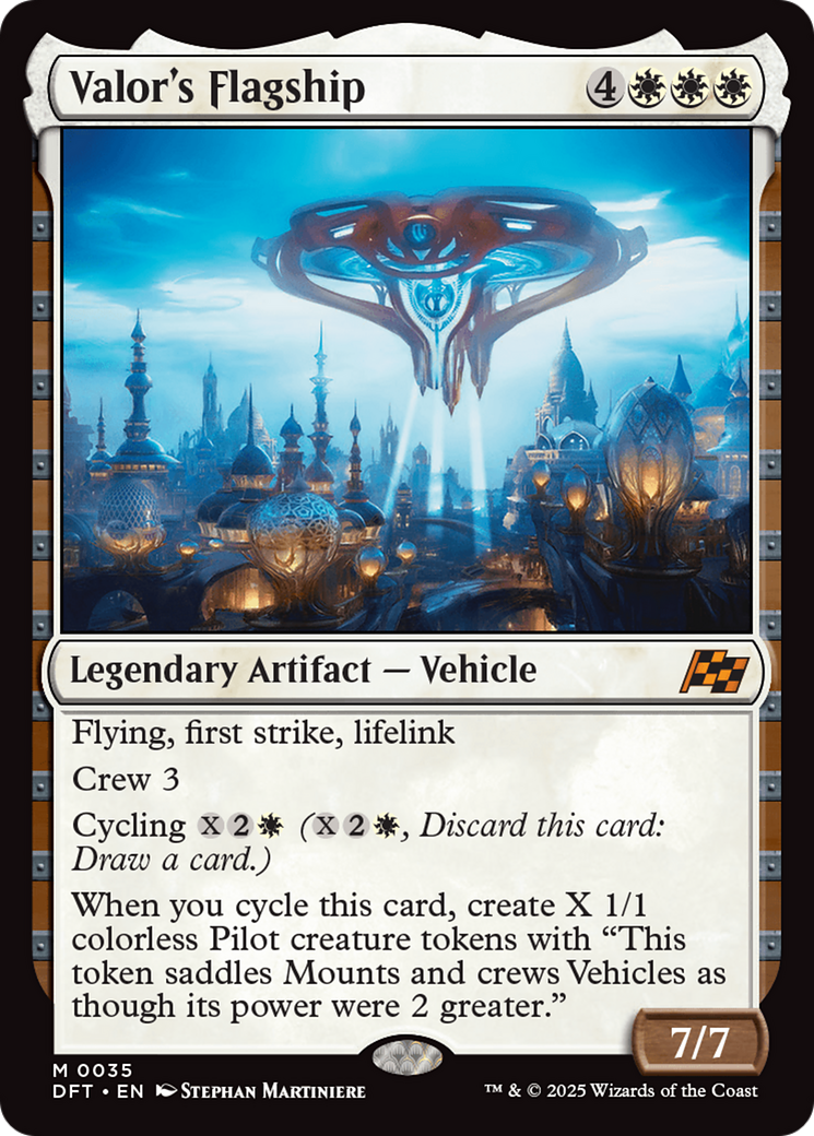 Valor's Flagship (DFT-035) - Aetherdrift Foil