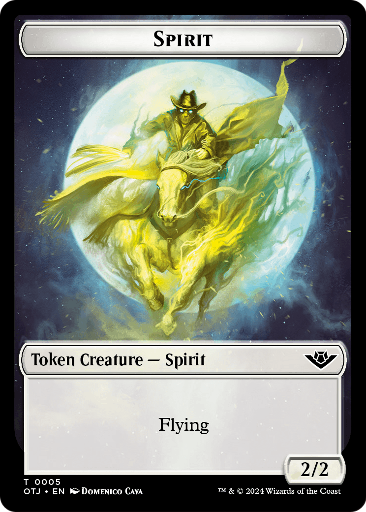 Spirit (TOTJ-005) - Outlaws of Thunder Junction Tokens Foil