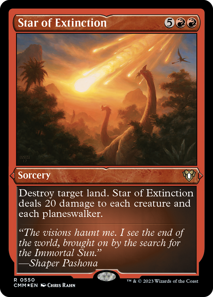 Star of Extinction (Foil Etched) (CMM-550) - Commander Masters Foil