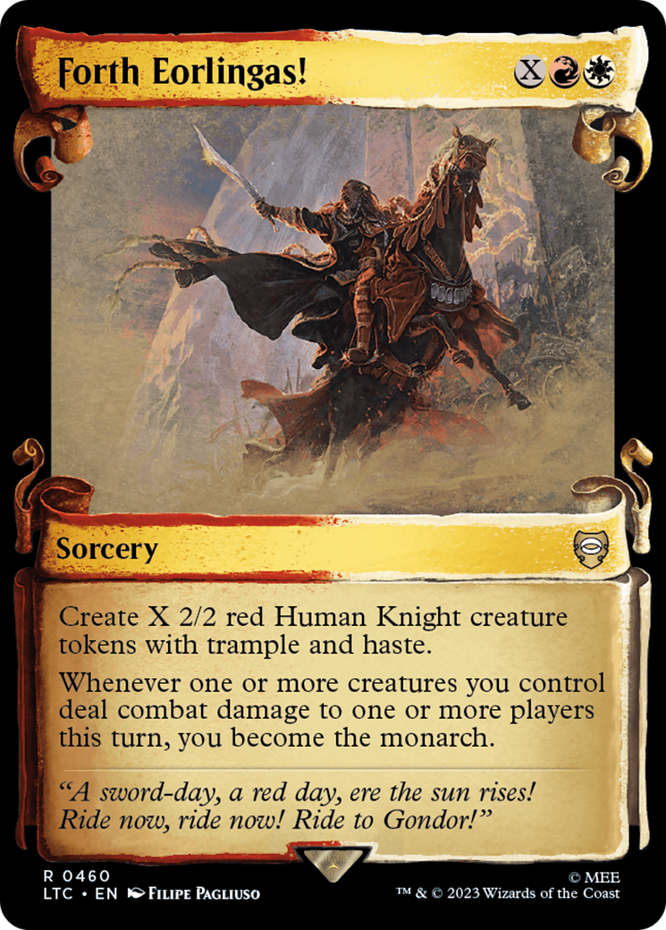 Forth Eorlingas! (Showcase Scrolls) (LTC-460) - Tales of Middle-earth Commander: (Showcase) Foil