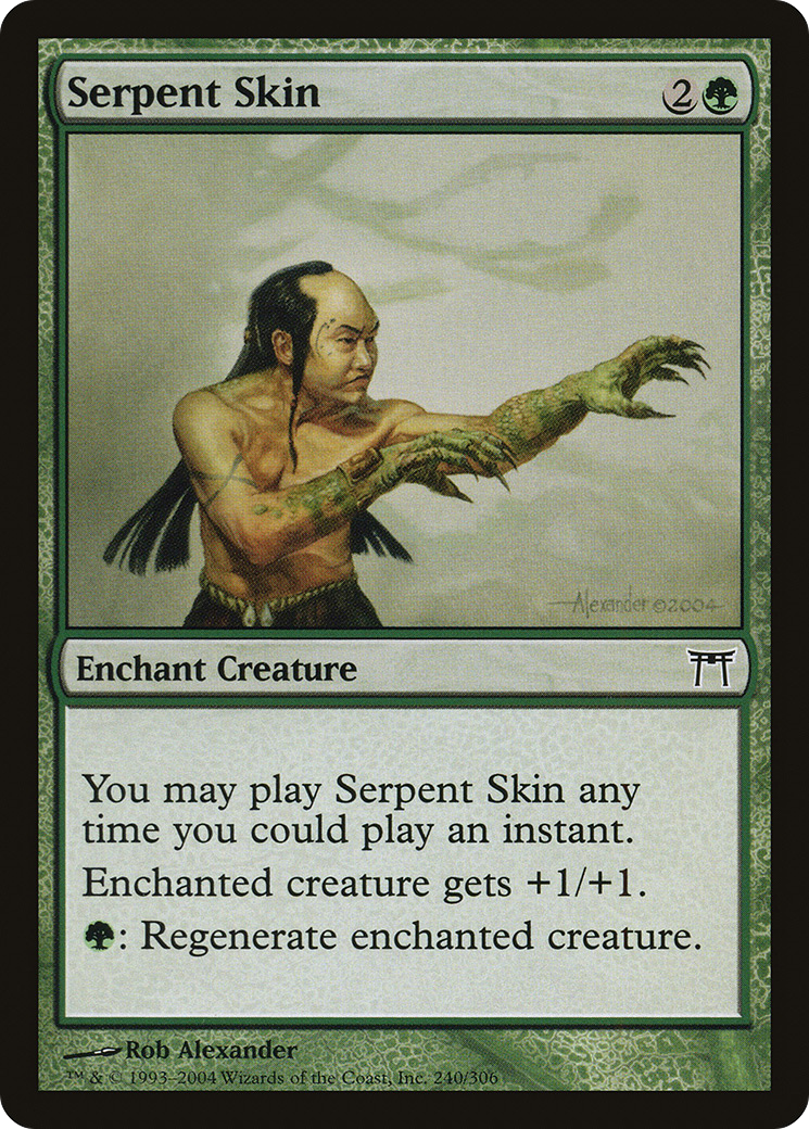 Serpent Skin (CHK-240) - Champions of Kamigawa Foil