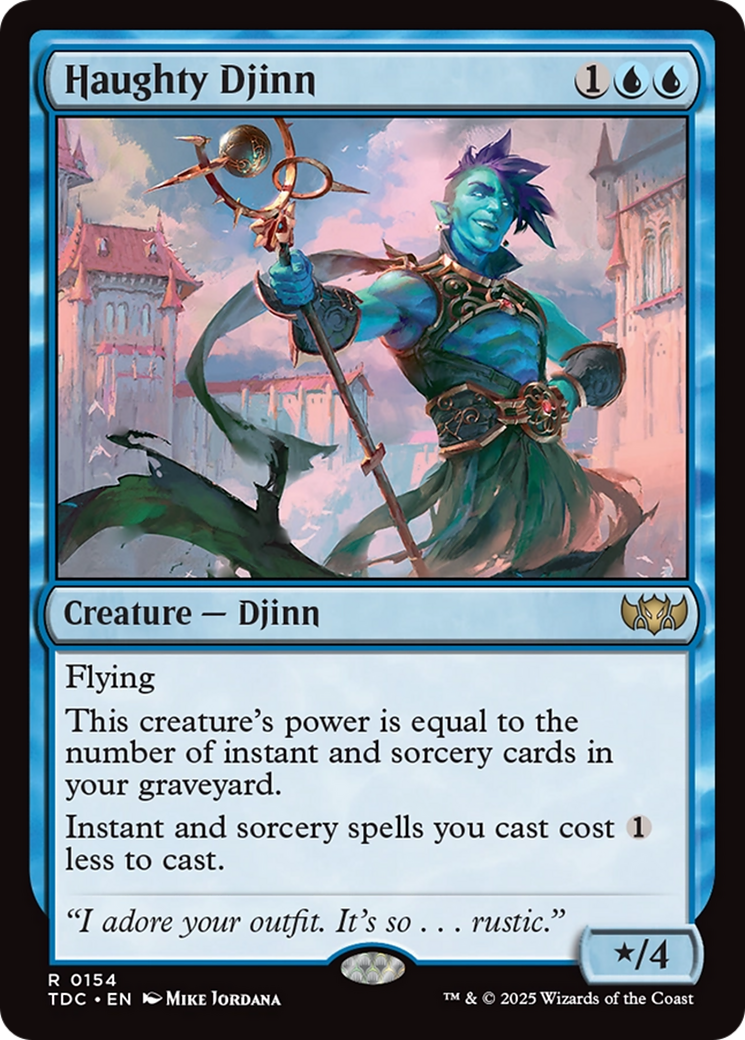 Haughty Djinn (TDC-154) - Commander: Tarkir: Dragonstorm