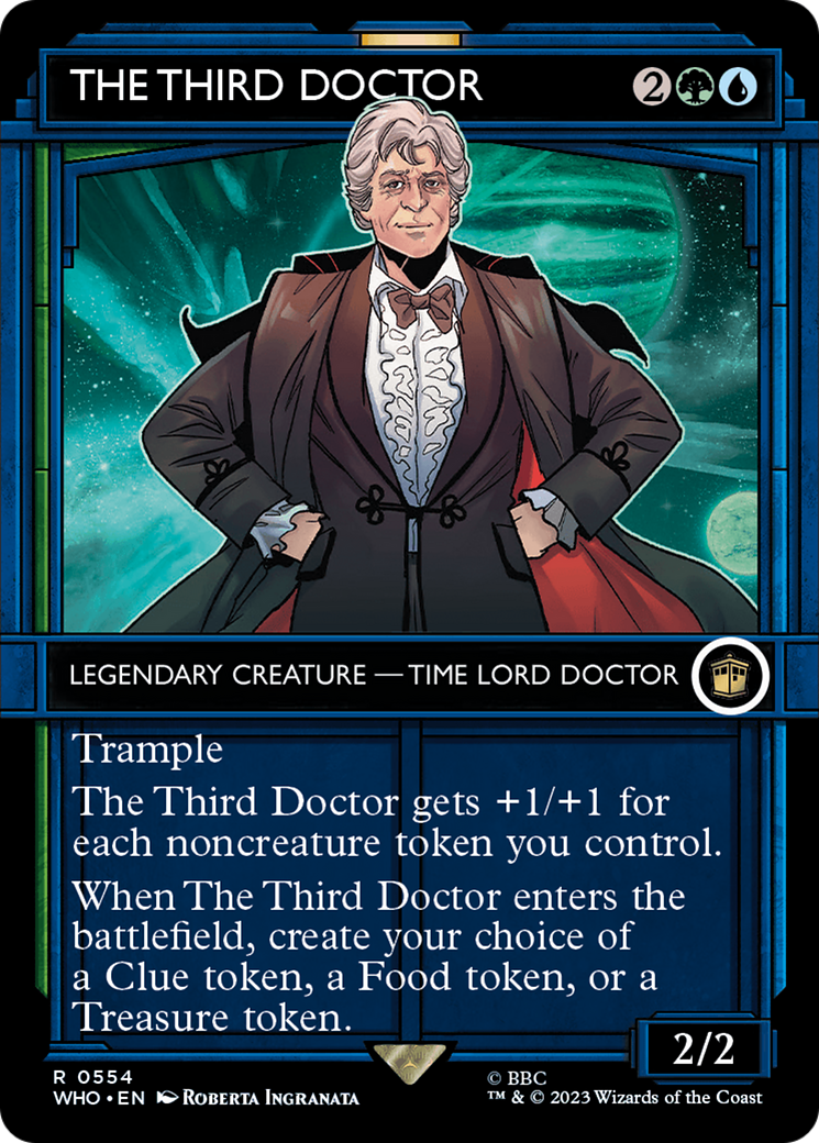 The Third Doctor (Showcase) (WHO-554) - Doctor Who: (Showcase) (Borderless)