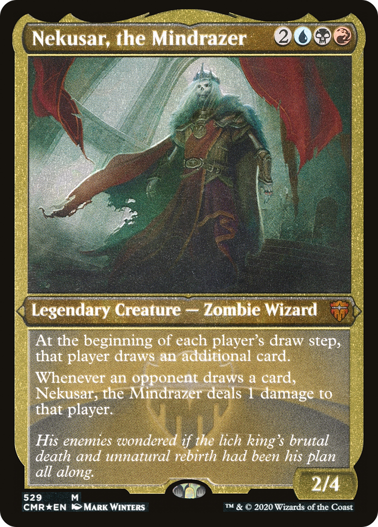Nekusar, the Mindrazer (Foil Etched) (CMR-529) - Commander Legends Foil