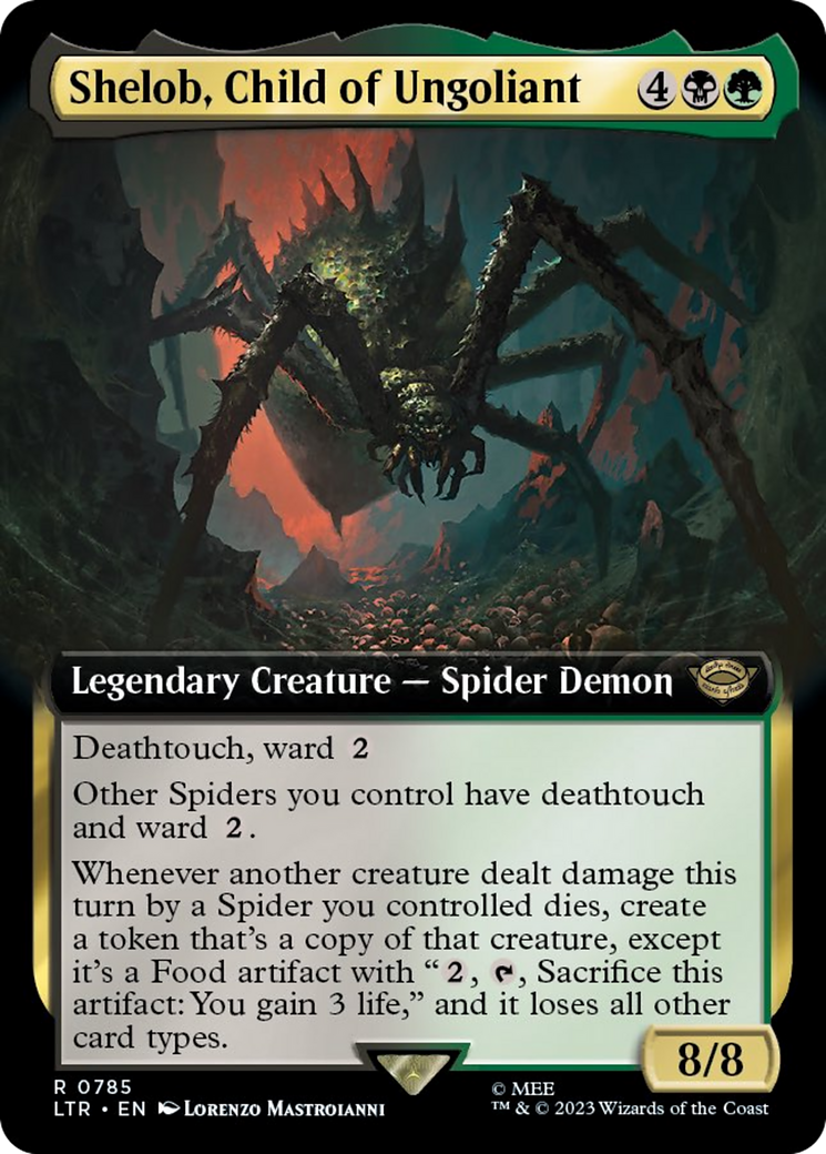 Shelob, Child of Ungoliant (Extended Art) (Surge Foil) (LTR-785) - The Lord of the Rings: Tales of Middle-earth: (Extended Art) Foil