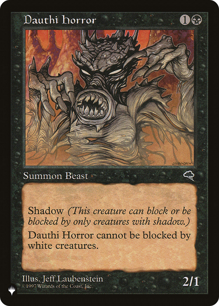 Dauthi Horror (LIST-) - The List