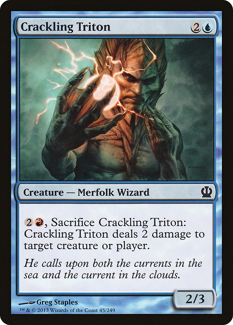 Crackling Triton (THS-045) - Theros