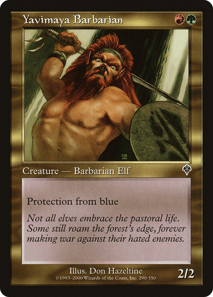 Yavimaya Barbarian (INV-290) - Invasion Foil