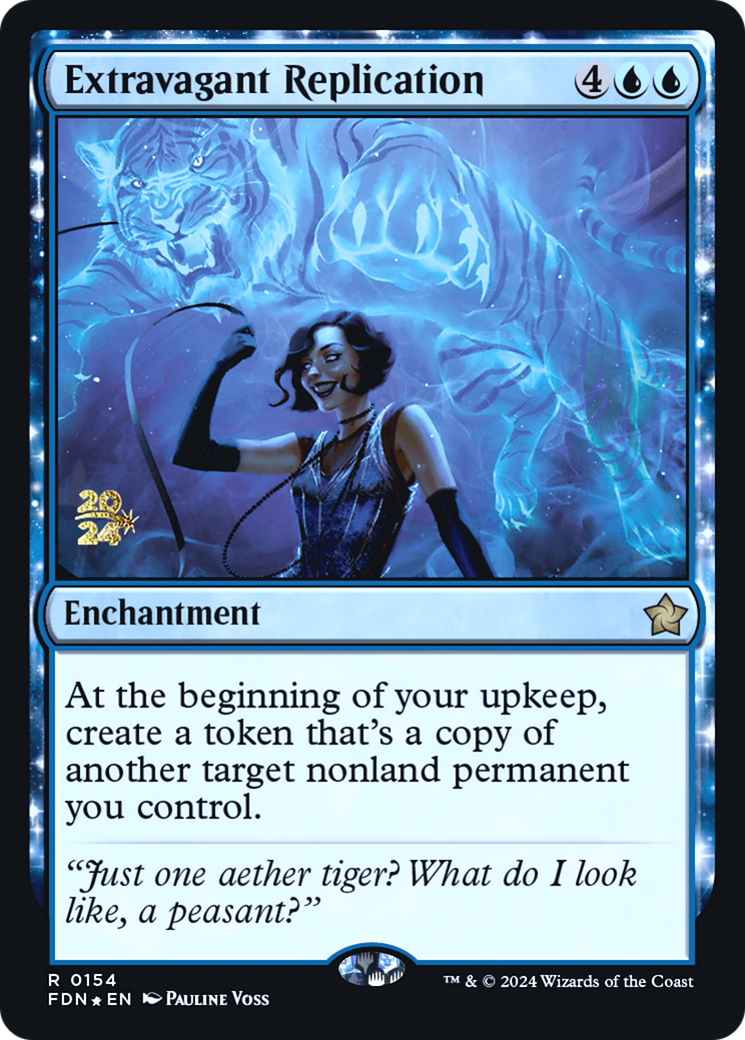 Extravagant Replication (PRE-154) - Foundations Promos: (enchantment) Foil
