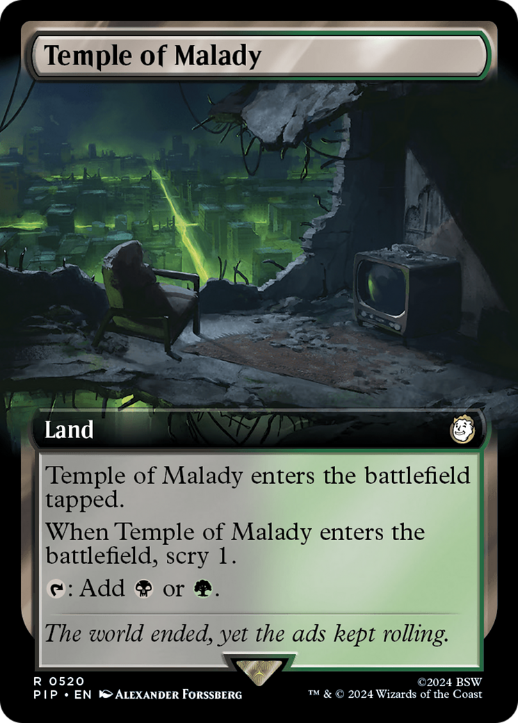 Temple of Malady (Extended Art) (PIP-520) - Fallout: (Extended Art) Foil