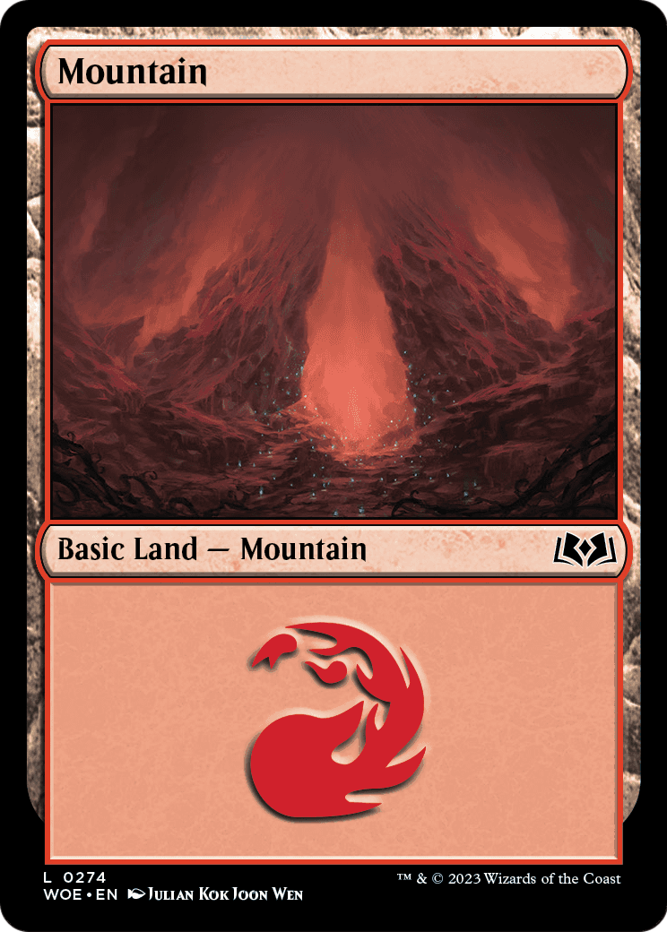 Mountain (0274) (WOE-274) - Wilds of Eldraine Foil