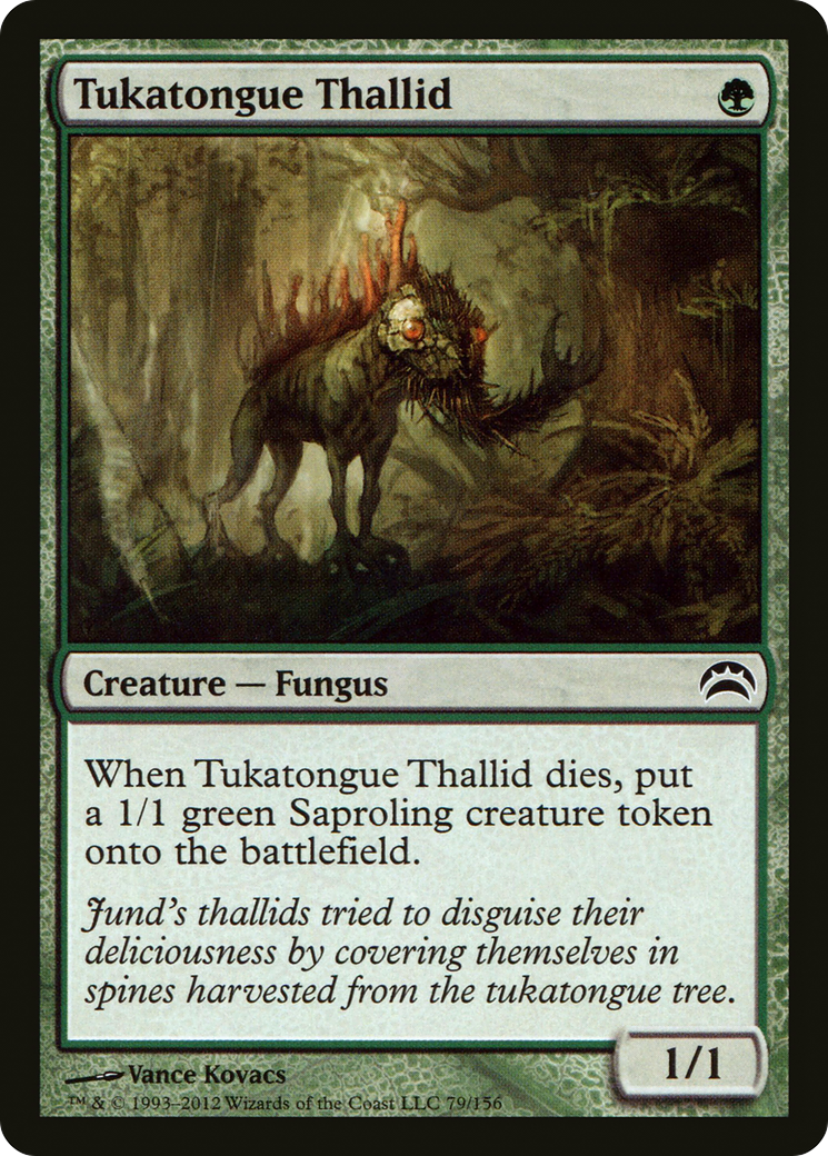 Tukatongue Thallid (PC2-079) - Planechase 2012 Foil