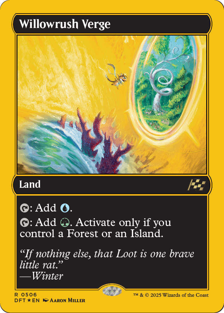 Willowrush Verge (First-Place Foil) (DFT-506) - Aetherdrift Foil
